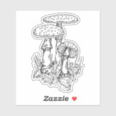 Mushroom Trio Sticker (Blatt)