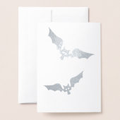 Mushroom Vampire Fohlenkarte Halloween Folienkarte (Rückseite mit Umschlag)