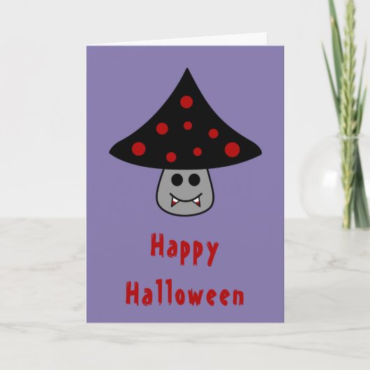Mushroom Vampire Halloween Card Karte (Vorderseite)