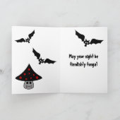 Mushroom Vampire Halloween Card Karte (Innenseite)