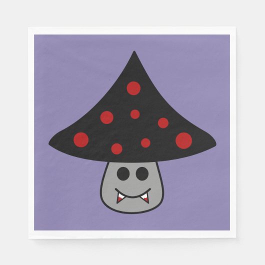 Mushroom Vampire Paper Napkins Serviette (Vorderseite)