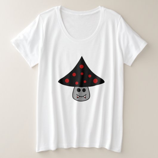 Mushroom Vampire Plus Size T - Shirt (Design vorne)