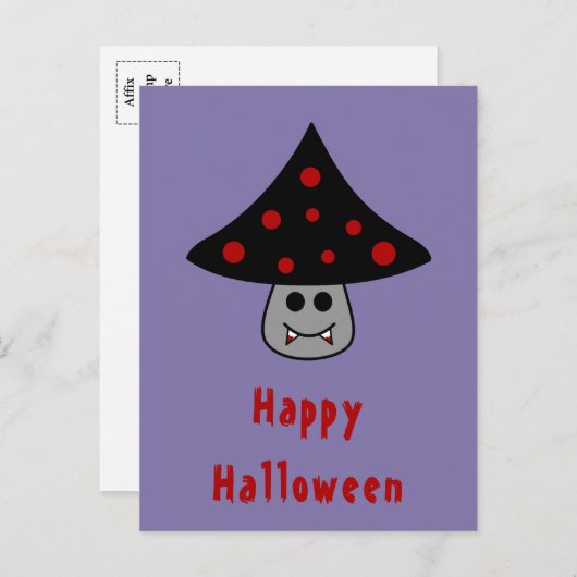 Mushroom Vampire Postcard Postkarte (Vorne/Hinten)