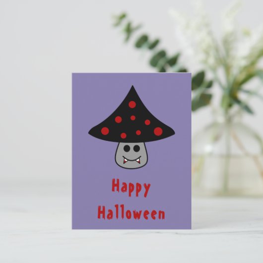 Mushroom Vampire Postcard Postkarte (Stehend Vorderseite)