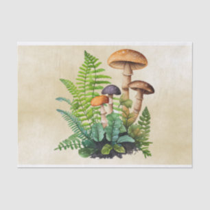 Mushroom Vintag Decoupage Seidenpapier