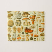 Mushroom Vintag Toadstol Botanische Kunst Puzzle (Horizontal)