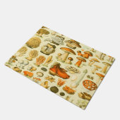 Mushroom Vintag Toadstool Antike Illustration Fußmatte (Schrägansicht)