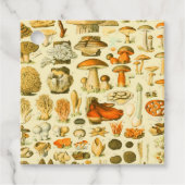 Mushroom Vintag Toadstool Antike Illustration Geschenkanhänger (Vorderseite)