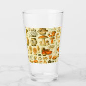 Mushroom Vintag Toadstool Antike Illustration Glas (Vorderseite)