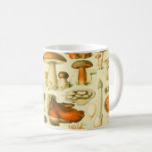 Mushroom Vintag Toadstool Antike Illustration Kaffeetasse (VorderseiteRechts)