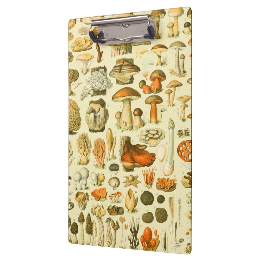 Mushroom Vintag Toadstool Antike Illustration Klemmbrett (Links)