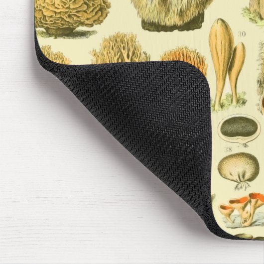 Mushroom Vintag Toadstool Antike Illustration Mousepad (Ecke)