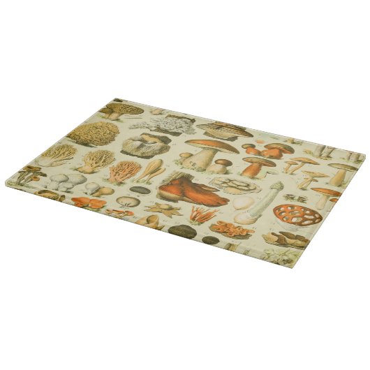 Mushroom Vintag Toadstool Antike Illustration Schneidebrett (Ecke)