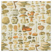 Mushroom Vintag Toadstool Antike Illustration Stoff (Nahaufnahme)