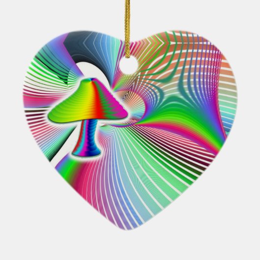 Mushroom-Vision Keramik Ornament (Hinten)