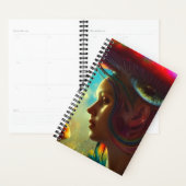 Mushroom Visions Trippy AI Generated Art Planner Planer (Anzeige)