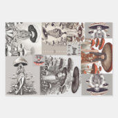 Mushroom Vogue Lady Geschenkpapier Set (Vorderseite)