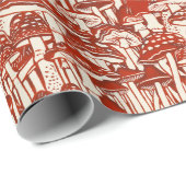 Mushroom-Wald Geschenkpapier (Rolleneckpunkt)
