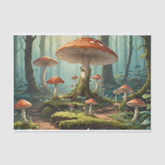 Mushroom-Wald Seidenpapier