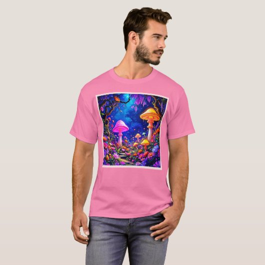 Mushroom-Wald T-Shirt (Vorne ganz)