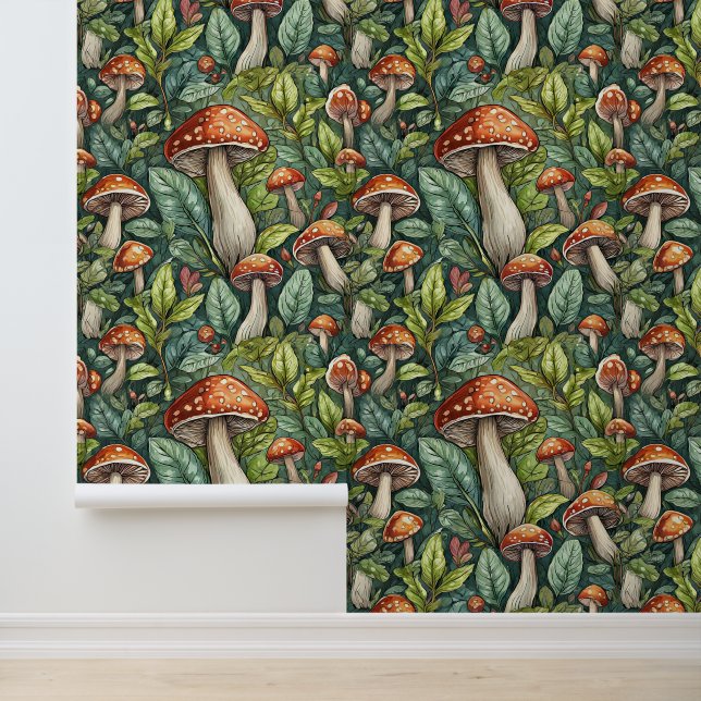 Mushroom-Wald Tapete (Anwendung)