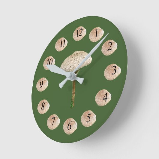 Mushroom Wall Clock Runde Wanduhr (Winkel)