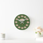 Mushroom Wall Clock Runde Wanduhr (Zuhause)