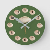 Mushroom Wall Clock Runde Wanduhr (Vorderseite)