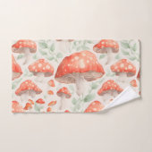 Mushroom Wasserfarbe Personalisiertes Muster Badhandtuch Set (Handtuch)