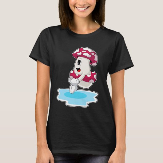 Mushroom Water Springen T-Shirt (Vorderseite)