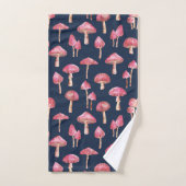 Mushroom Watercolor-Muster Badhandtuch Set (Handtuch)
