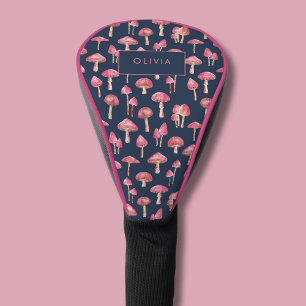 Mushroom Watercolor Muster Golf Towel Headcover