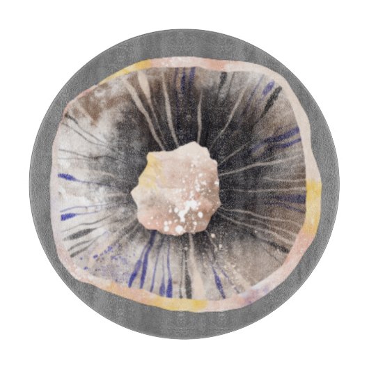 Mushroom Watercolor Schneidebrett (Vorderseite)