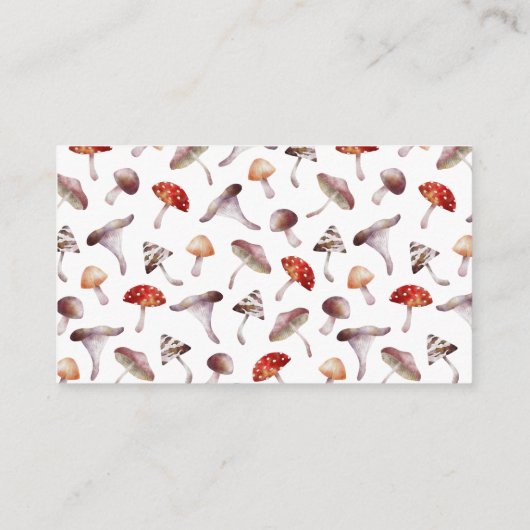 Mushroom Wedding Website Begleitkarte (Rückseite)