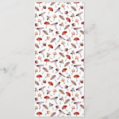 Mushroom Weddinner Menükarte (Rückseite)