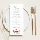 Mushroom Weddinner Menükarte