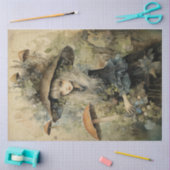 Mushroom Whimsical Fairy Spring Forest No1 Seidenpapier (Basteln)