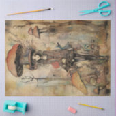 Mushroom Whimsical Fairy Spring Forest No2 Seidenpapier (Basteln)