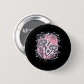 Mushroom Whimsigoth Art Design Classic Button (Vorne & Hinten)