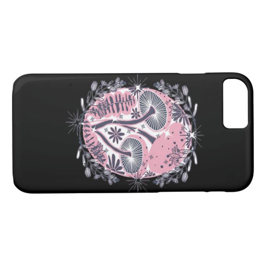 Mushroom Whimsigoth Art Design Classic Case-Mate iPhone Hülle (Rückseite (Horizontal))