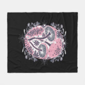 Mushroom Whimsigoth Art Design Classic Fleecedecke (Vorderseite (Horizontal))