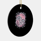 Mushroom Whimsigoth Art Design Classic Keramik Ornament (Rechts)