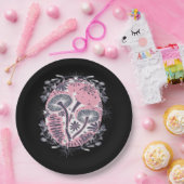 Mushroom Whimsigoth Art Design Classic Pappteller (Party)