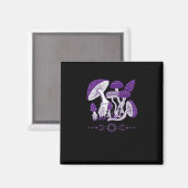 Mushroom Whimsigoth Vibes Magnet (Vorderseite/Rückseite)