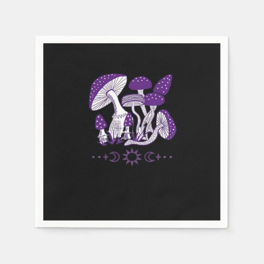 Mushroom Whimsigoth Vibes Serviette (Vorderseite)