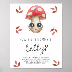 Mushroom - Wie groß ist Mama's Bauch-Poster Poster