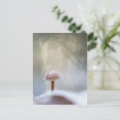 Mushroom Winter Foto Feiertagspostkarte (Stehend Vorderseite)