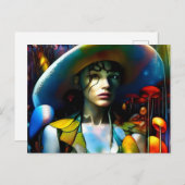 Mushroom Woman Postkarte (Vorne/Hinten)