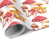 Mushroom Wonderland Wrapping Paper Geschenkpapier (Rolleneckpunkt)