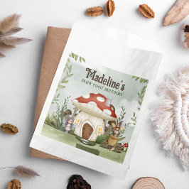 Mushroom Woodland Animals am ersten Geburtstag Geschenktütchen